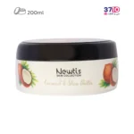 کرم مرطوب کننده کاسه ای نیوتیس حاوی عصاره نارگیل و شی باتر حجم 200 میلی لیتر - Image 2