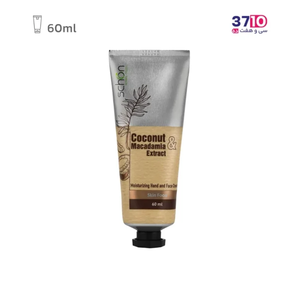 کرم مرطوب‌کننده مغذی تیوپی شون مدل نارگیل و ماکادمیا حجم 60 میلی‌لیتر-عکس اول