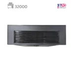 بخاری شومینه ایمن گاز مشهد 32000 طرح چدن مشکی مدل شارین کلبه ای A عکس از بالا