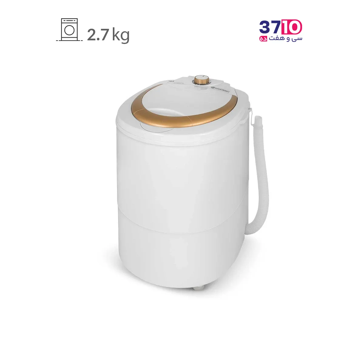 General Technics Mini Washer Model SH-MW 2712 White Gold 2.7 kg (1) مینی واش جنرال تکنیک مدل SH-MW 2712 سفید طلایی 2.7 کیلویی عکس از محصول