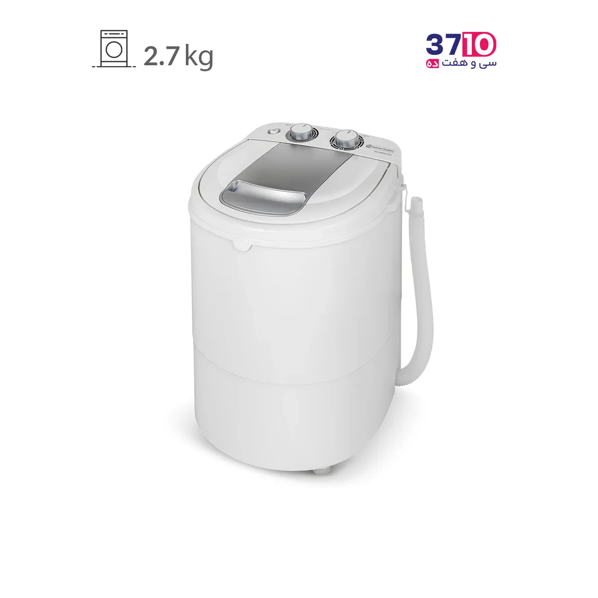 General Technics Mini Washer Model SH-MW 2725 Silver White 2.7 kg (3) مینی واش جنرال تکنیک مدل SH-MW 2725 سفید نقره ای 2.7 کیلویی عکس از محصول