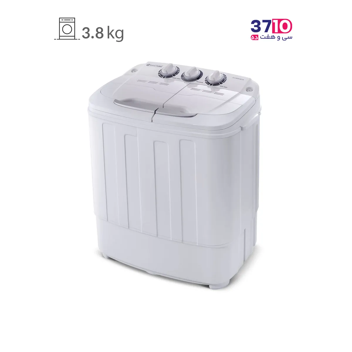 General Technics Twin Washing Machine Model SH-MW 3818 Silver White 3.8 kg (2) ماشین لباسشویی دو قلو جنرال تکنیک مدل SH-MW 3818 سفید نقره ای 3.8 کیلویی عکس از محصول