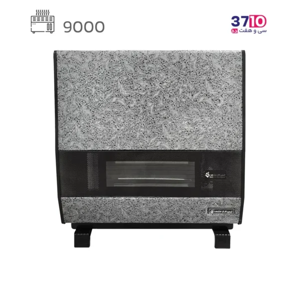 بخاری ایمن گاز مشهد مدل 9000 گرافیک ترنج طوسی بردنا B عکس از محصول