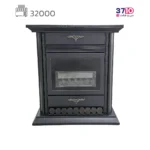 بخاری شومینه ایمن گاز مشهد 32000 طرح چدن مشکی مدل شارین کلاسیک A عکس از محصول