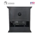 بخاری شومینه ایمن گاز مشهد 32000 طرح چدن مدل شارین آجری A عکس از پشت