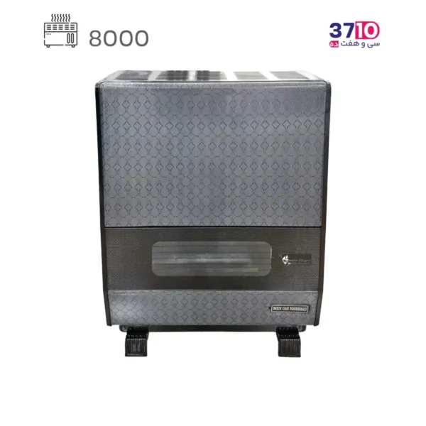بخاری ایمن گاز مشهد مدل 8000 گرافیک الماسی طوسی برنا B عکس از محصول
