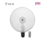 پنکه دیواری پارس خزر مدل ES7020W کنترل دار سفید عکس از محصول