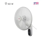 پنکه دیواری پارس خزر مدل ES7020W کنترل دار سفید عکس از کنار