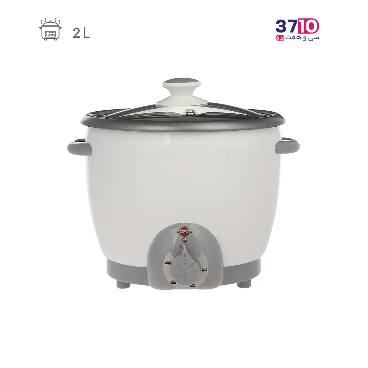 Pars Khazar Rice Cooker Model RC-101TYAN Four-seater White (1) پلوپز پارس خزر مدل RC-101TYAN چهار نفره سفید عکس از محصول