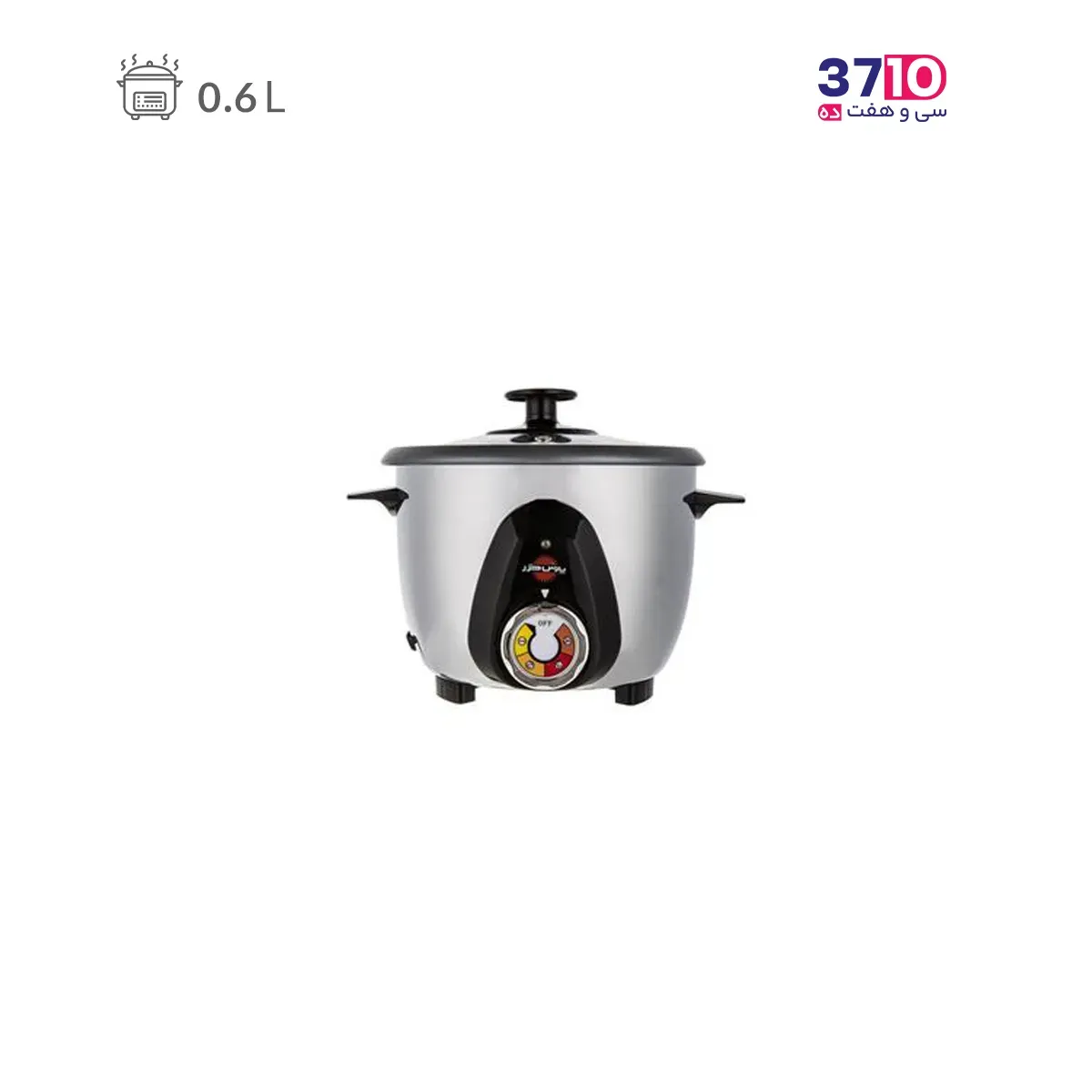 Pars Khazar Rice Cooker Model RC-61TS Two-Person Steel (2) پلوپز پارس خزر مدل RC-61TS دو نفره استیل عکس از محصول