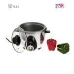 پلوپز پارس خزر مدل RC-61TS دو نفره استیل عکس از کاتالوگ