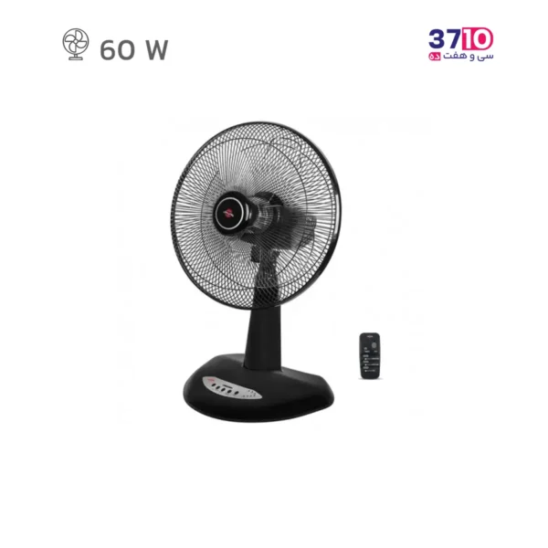 پنکه رومیزی پارس خزر مدل FDR-RIMA مشکی کنترل دار عکس از محصول