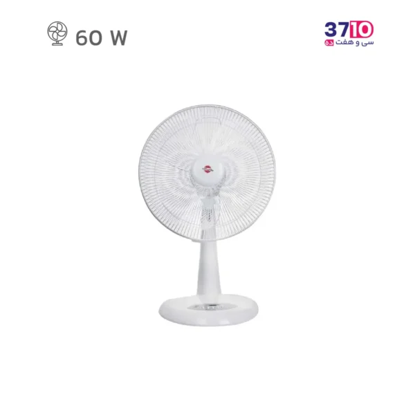 پنکه رومیزی پارس خزر مدل FDR-RIMA سفید کنترل دار عکس از محصول