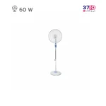 پنکه پایه بلند پارس خزر مدل ES4030W سفید عکس از روبرو