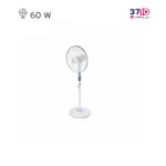 پنکه پایه بلند پارس خزر مدل ES4030W سفید عکس از کنار