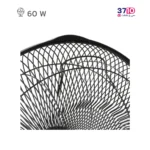 پنکه پایه بلند پارس خزر مدل FSR-ADO کنترل دار مشکی عکس از نزدیک