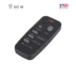 پنکه پایه بلند پارس خزر مدل FSR-ADO کنترل دار مشکی عکس از کنترل