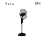 پنکه پایه بلند پارس خزر مدل FSR-ADO کنترل دار مشکی عکس از بغل