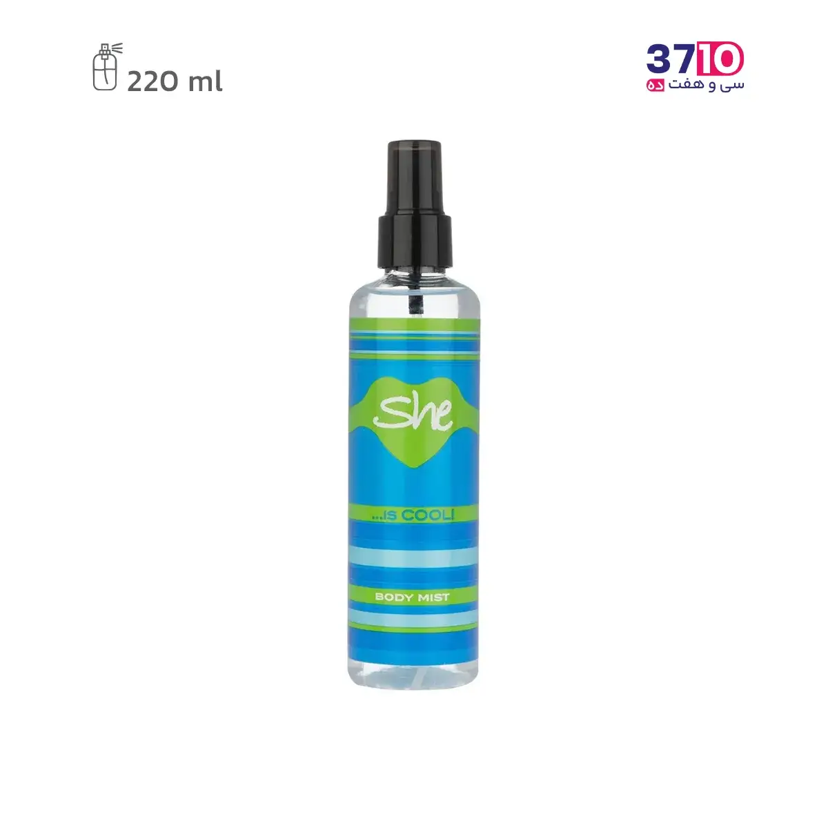 She-body-mist-for-women-Cool-model-220ml (1) بادی میست زنانه شی She مدل کول Cool حجم 220 میلی لیتر -عکس اصلی