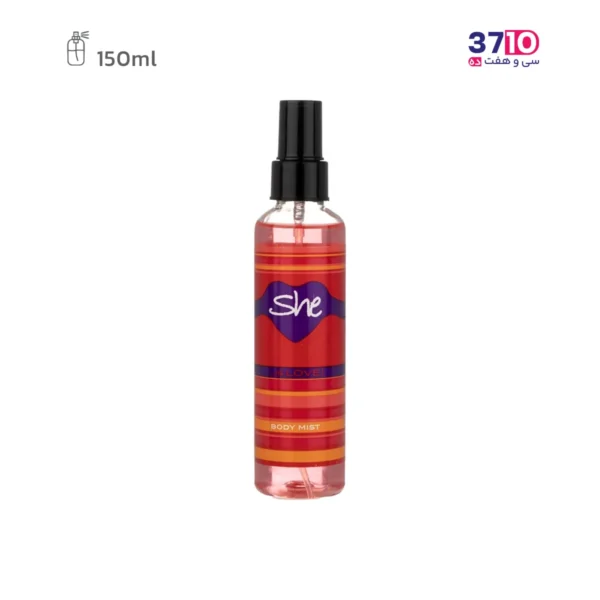 بادی میست زنانه شی She مدل ایز لاو Love حجم 150 میلی لیتر-عکس اصلی