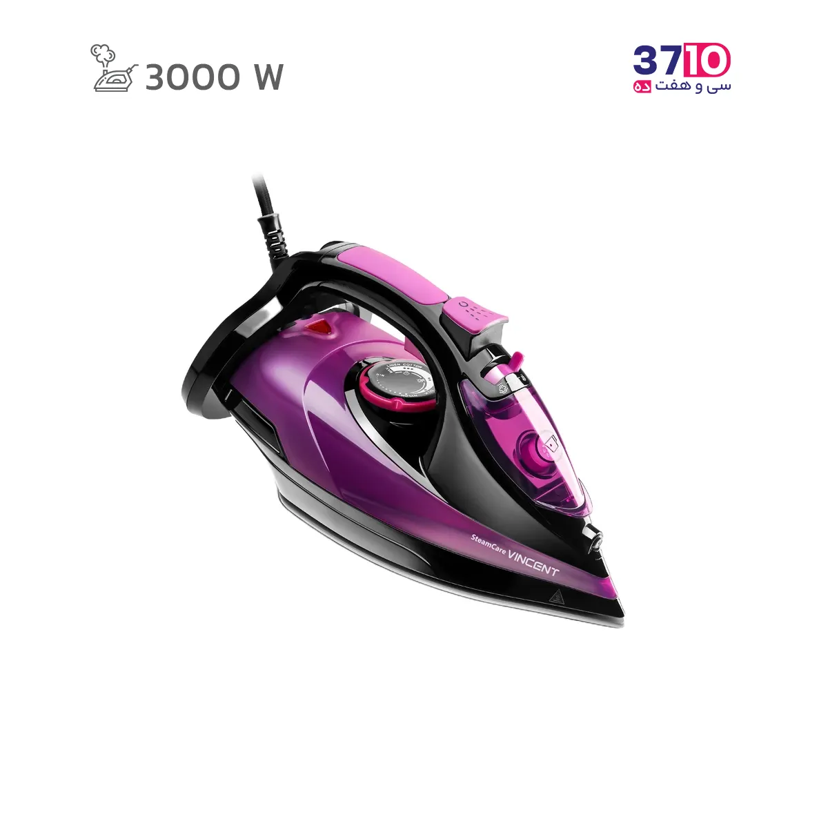 Vincent Steam Iron VINCENT Model GC643012 (3) اتو بخار وینسنت VINCENT مدل GC6430/12 عکس از محصول