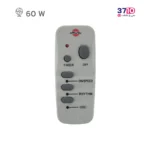 پنکه پایه بلند پارس خزر مدل ES-4070RWKAI سفید کنترل دار عکس از کنترل