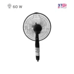 پنکه پایه بلند پارس خزر مدل SAIB کنترل دار مشکی عکس از پشت