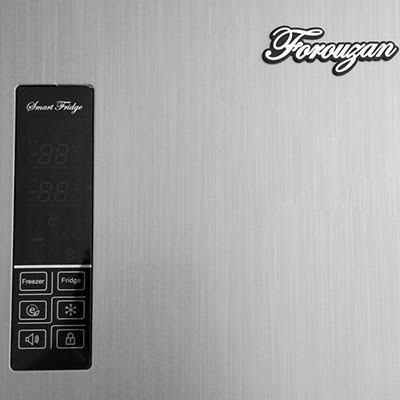 یخچال فریزر فروزان مدل لاکچری نقره ای  FR620 N