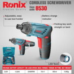 پیچ گوشتی شارژی رونیکس مدل 8530